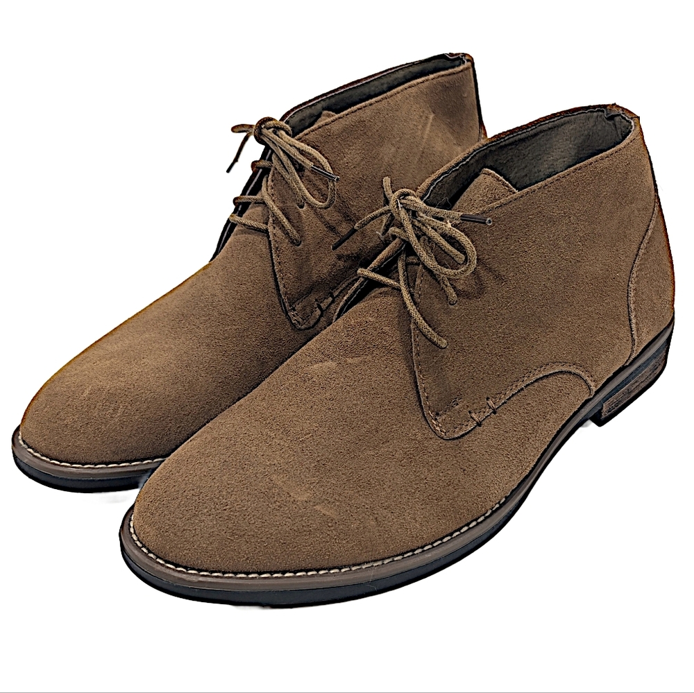 Bruno Marc Men's Chukka Boots Urban 01 Lace Up Suede Brown Sz 10.5